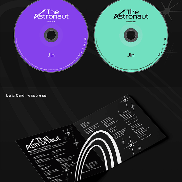 Jin (BTS) The Astronaut SET (2 versiones) 1