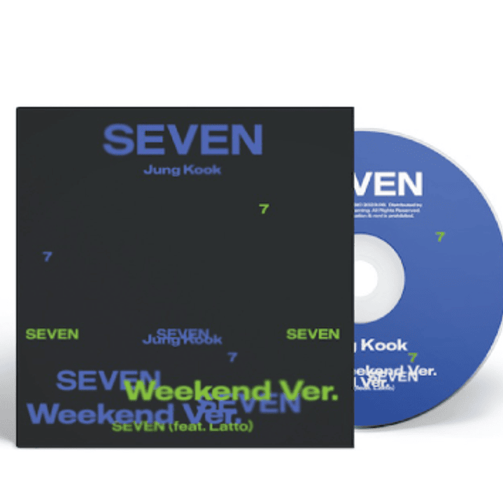 JK - Seven (feat. Latto) Single CD (versión rojo, negro y blanco) 3