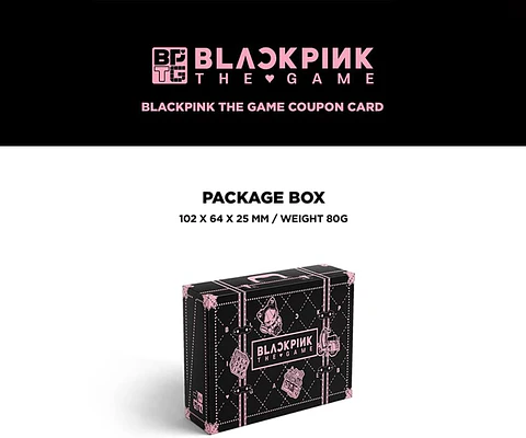 BLACKPINK THE GAME COUPON CARD