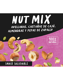 Nut Mix de Avellanas, Castañas de Cajú, Almendras y Pepas de Zapallo 70 grs