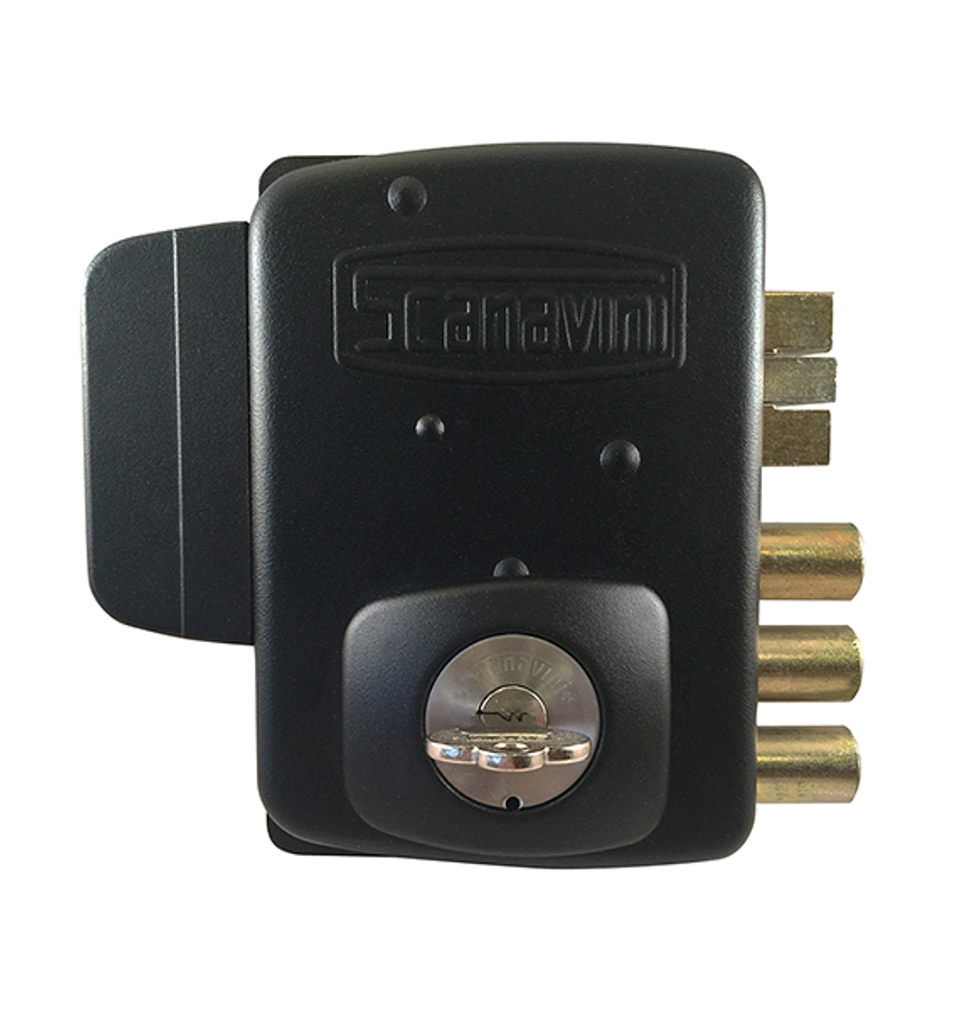 Cerradura Eléctrica Scanavini con cerrojo 2150-CI.N Ap. Interior