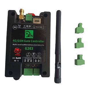 Controlador GSM Abrepuertas 4G modelo G203