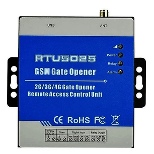 RTU 5025 4G - Apertura de portón con celular