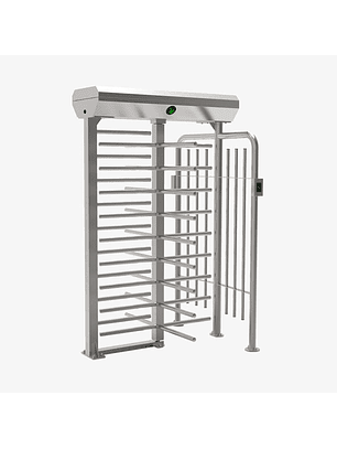 FHT2400. torniquete cuerpo entero bidireccional, carril simple, acero inoxidable.