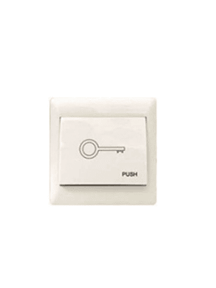 K-08. pulsador de salida mecánico plástico. contacto no/com.