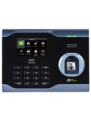 SilkFP-101TA. terminal standalone de t&a, verificación por huella (z-id)/clave/tarjeta ic, adms, 3.0