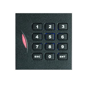 KR102E. Lector esclavo de tarjetas RFID 125khz con teclado, wiegand 26bits, uso exterior ip65.