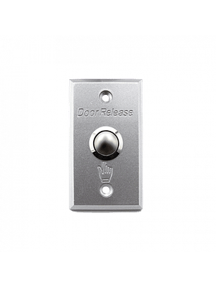 EX-800A. pulsador de salida mecanico de aluminio. contacto no/com.