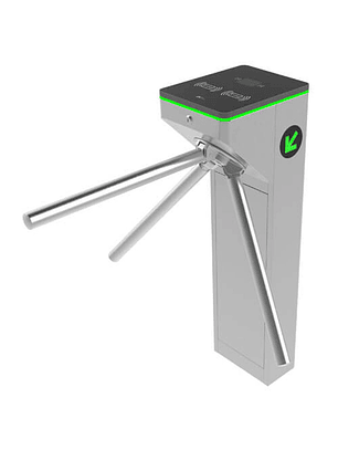 MTS1011. torniquete bidireccional, acero inoxidable y acrílico, brazo colapsable (incluye c3-200 y l