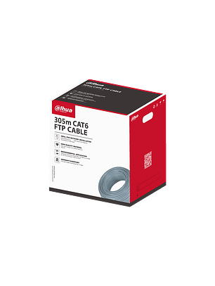 Cable FTP Dahua CAT6 100% Cobre Certificado Exterior DH-PFM920I-6F-C