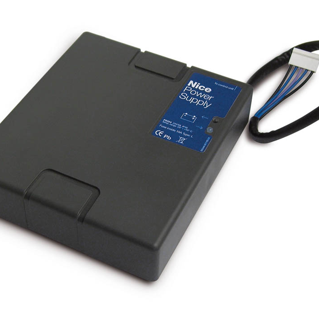 Batería de Respaldo Nice PS324 24 V con Cargador Integrado para motores Nice 1