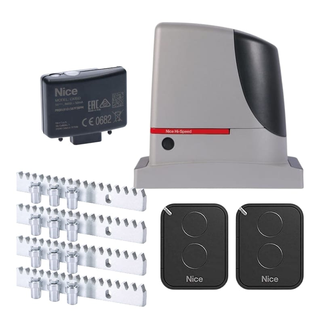 Kit Motor Corredera Industrial Nice RUN1200HS de Alta Velocidad 1200Kg | Origen Italiano 1