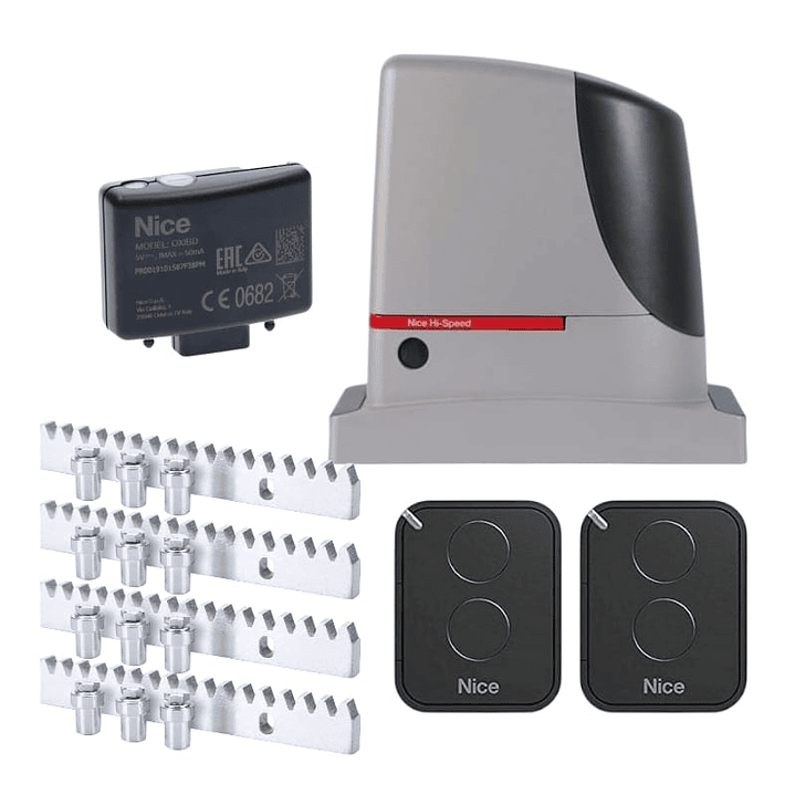 Kit Motor Corredera Industrial Nice RUN1200HS de Alta Velocidad 1200Kg | Origen Italiano 1