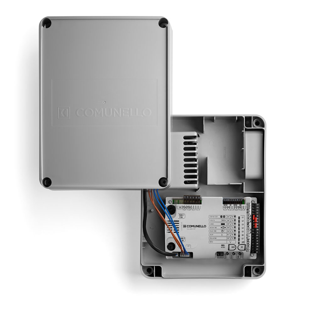 Panel de Control Comunello QUAD 24V HP | Central para 1 o 2 motores - Compatibilidad Ram, Abacus, Sky, Hyron 1