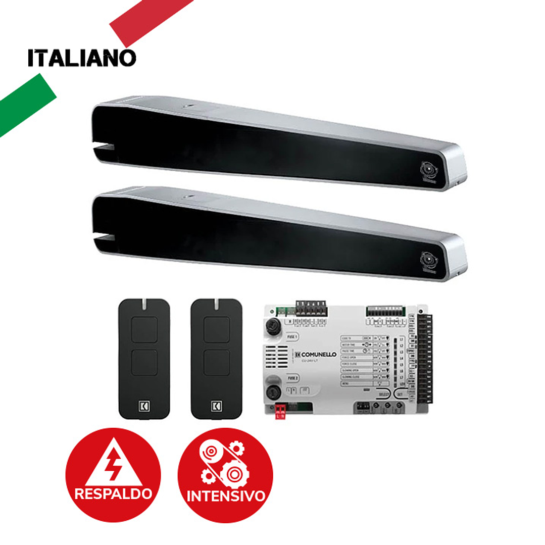 Kit de Brazo Batiente Comunello Abacus 500 Uso Intensivo Residencial e Industrial 2 hojas 1