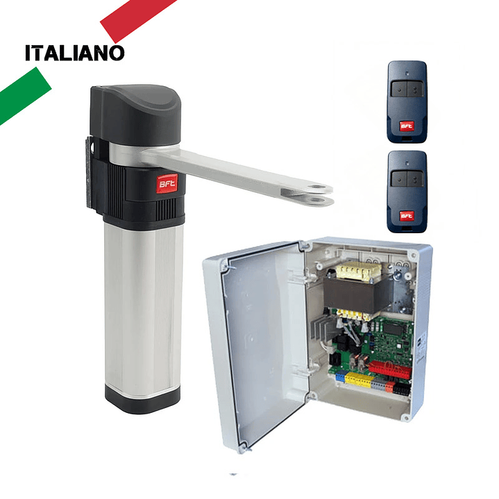 Kit Motor batiente BFT E 5 BT A12 con brazo liso 1 Hoja 1