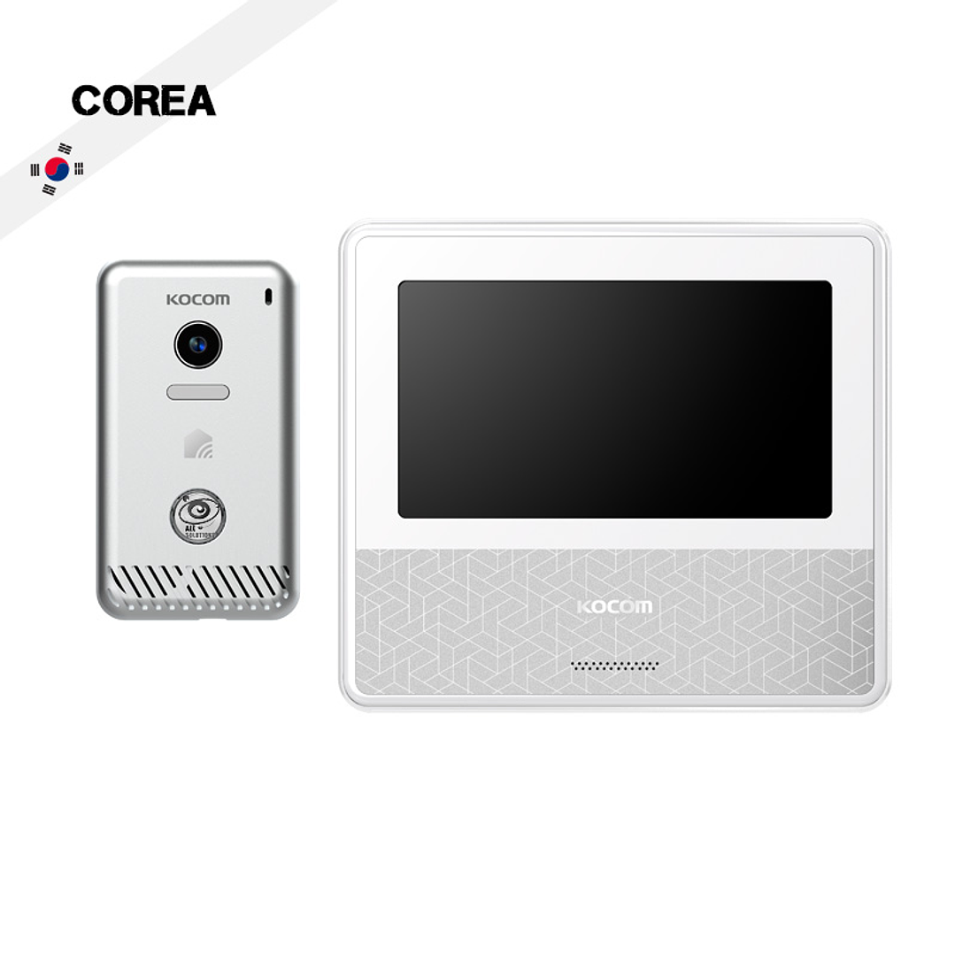 Videoportero IP WIFI KOCOM KCV-S701IP2W con Pantalla 7” y App Celular | Respuesta a Distancia y Control de Acceso 1
