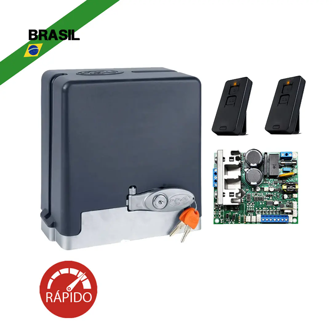 Motor PPA Stark 650 Jetflex Full Range Z18 + 2 Controles | Alta Velocidad para Portones de Corredera 1