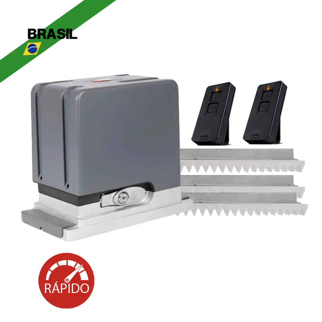 Kit Motor PPA DZ Cube 1000 Jetflex Rápido + 2 controles + 3 m Cremallera GOLD  1