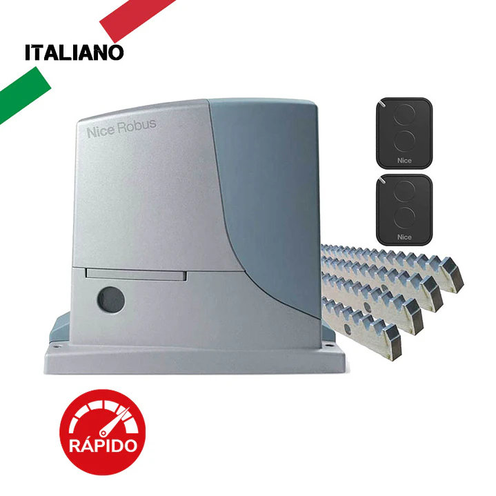 Kit Motor Nice Robus 1000 para Portón Corredera 1000 kg 1
