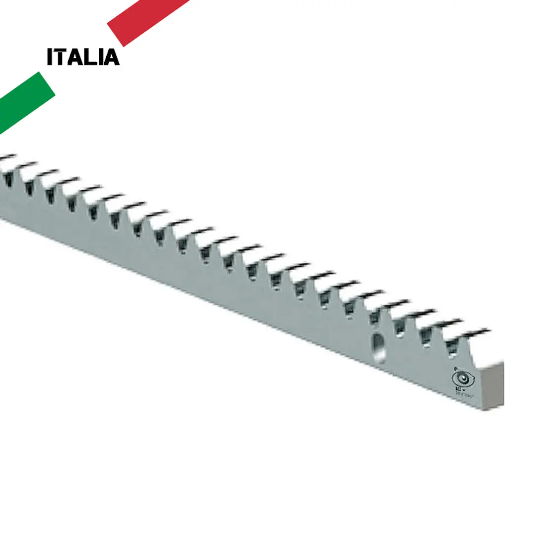 Cremallera de Acero paso M4 Comunello 30x12mm 1