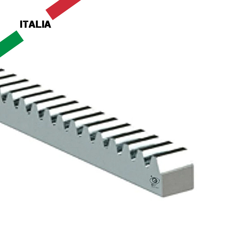 Cremallera cuadrada de acero Comunello paso M4 para soldar