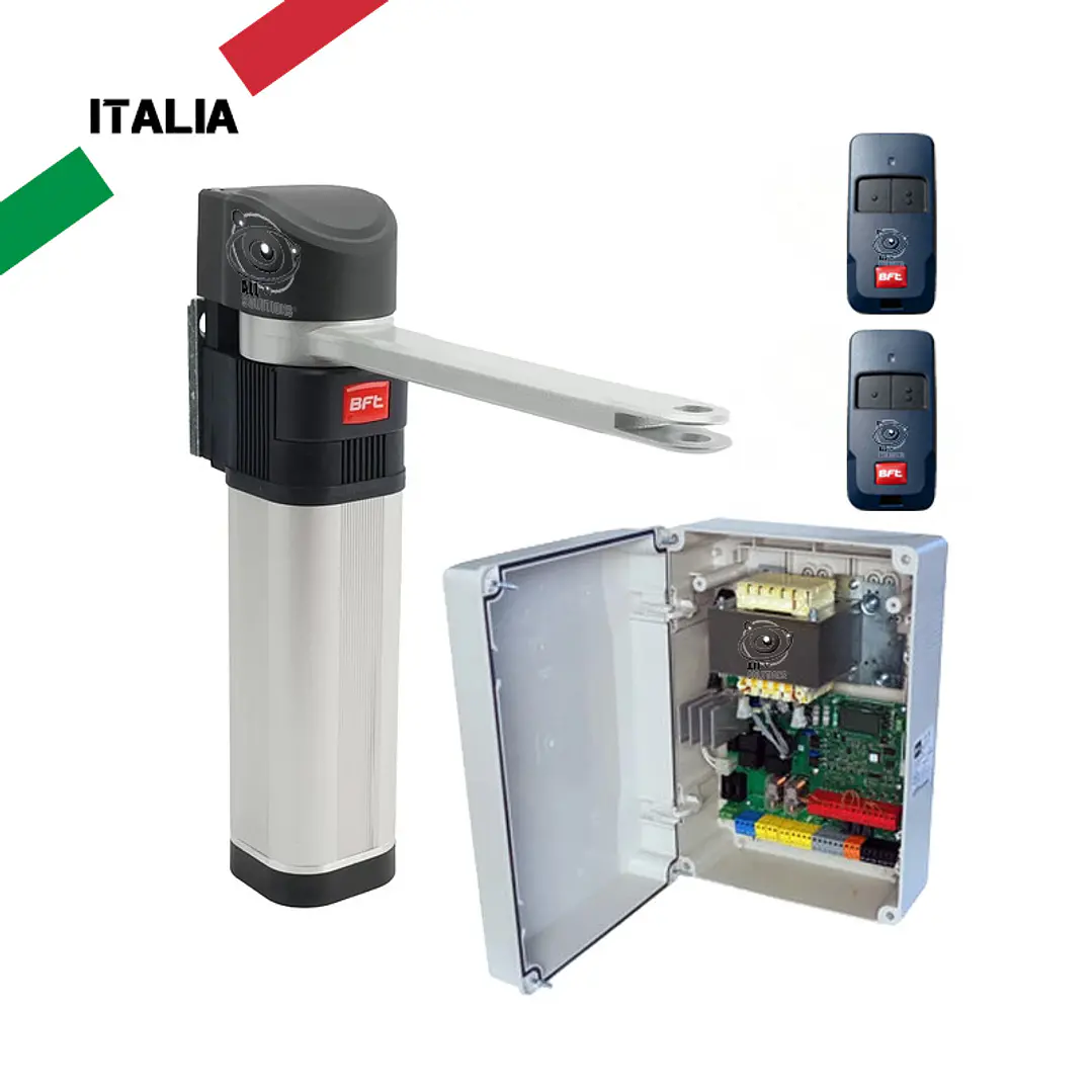 Kit Motor batiente BFT E 5 BT A12 con brazo liso 1 Hoja 1