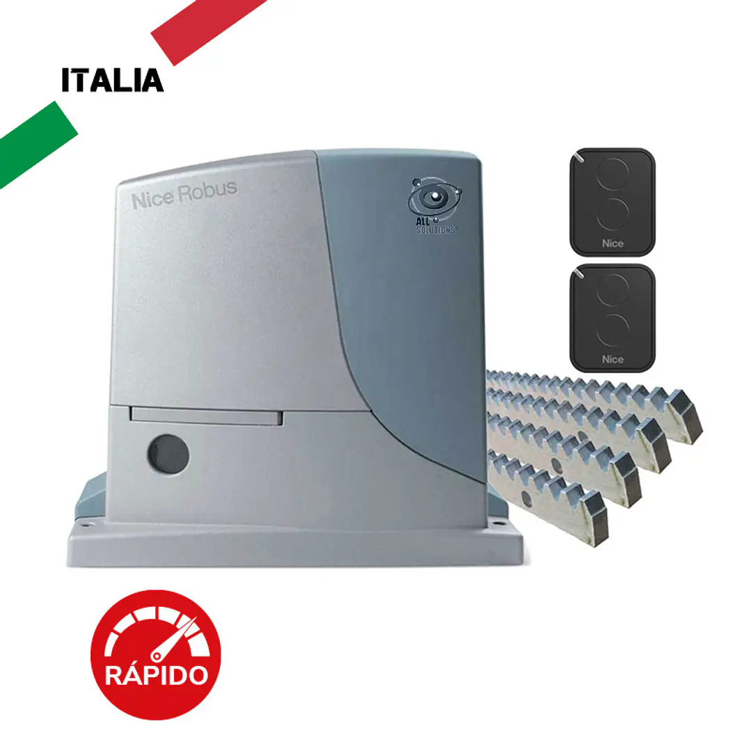 Kit Motor Nice Robus 1000 para Portón Corredera 1000 kg 1