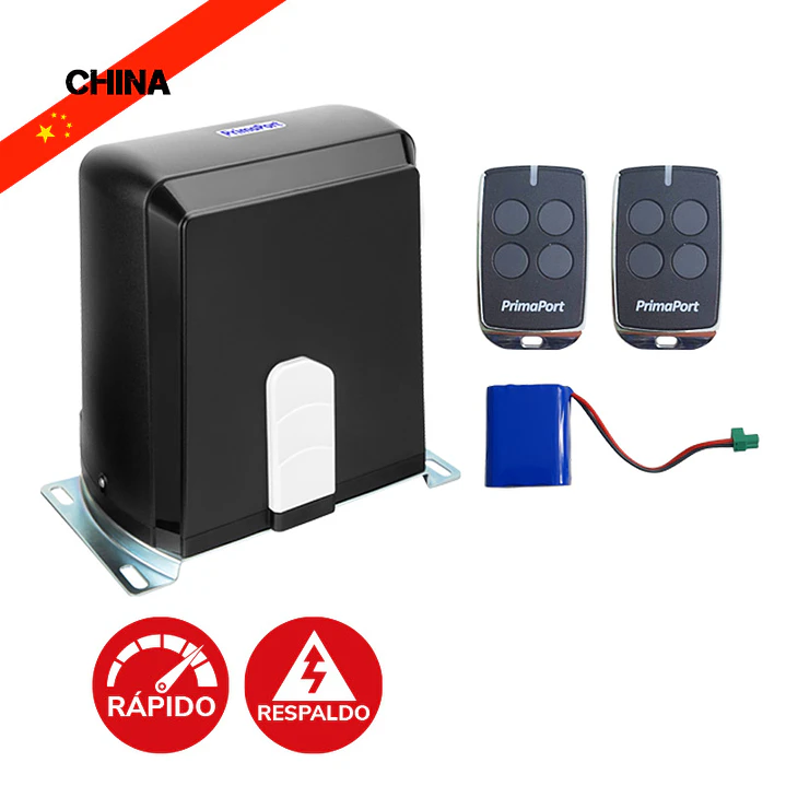 Kit Motor Corredera PrimaPort ROLLER1000DX 1000 kg 24V (24 m/min) con Batería 1