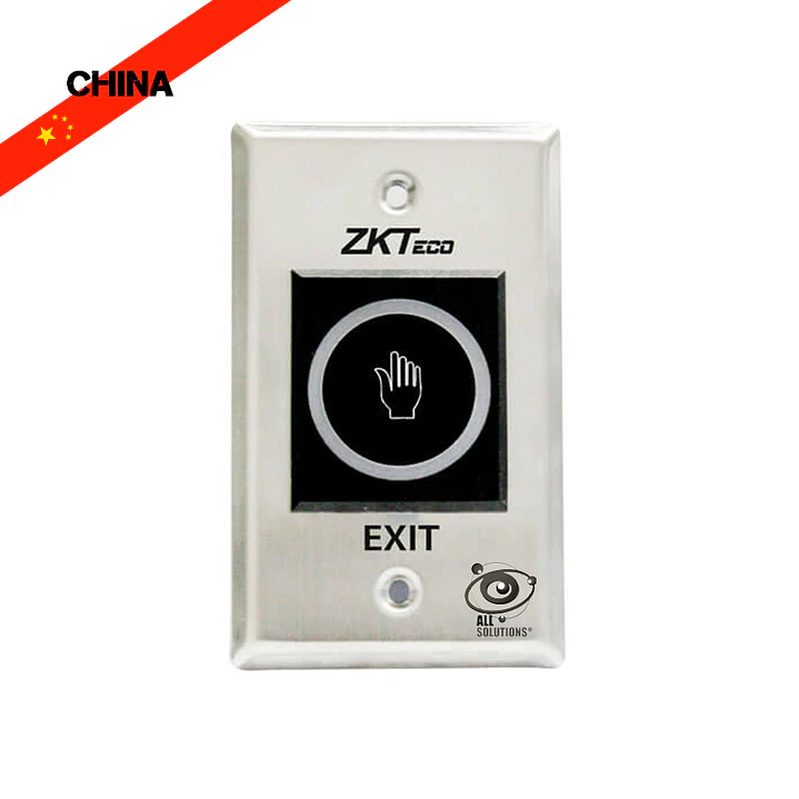 TLEB102. pulsador de salida no-touch rectangular 12vdc, indicador led verde/azul. 1