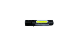 Linterna LED USB con Zoom, COB Lateral Base Magnética