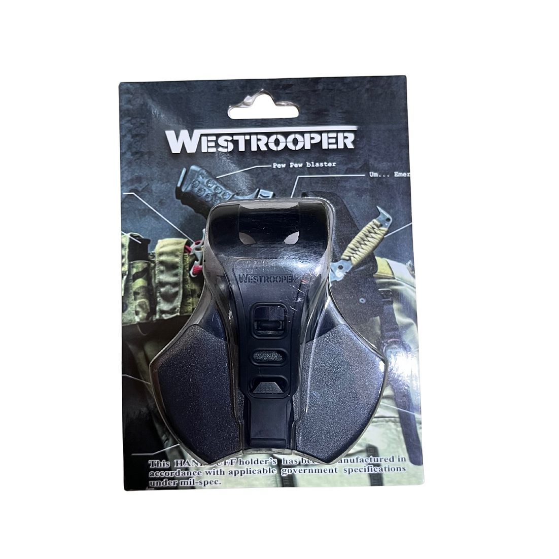 Porta Grilletes Táctico de Polímero Resistente para Cinturón 1