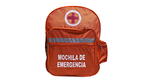 Mochila De Emergencia 30l Nylon Con Cinta Reflectiva