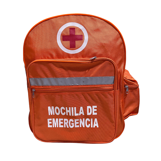 Mochila De Emergencia 30l Nylon Con Cinta Reflectiva 4