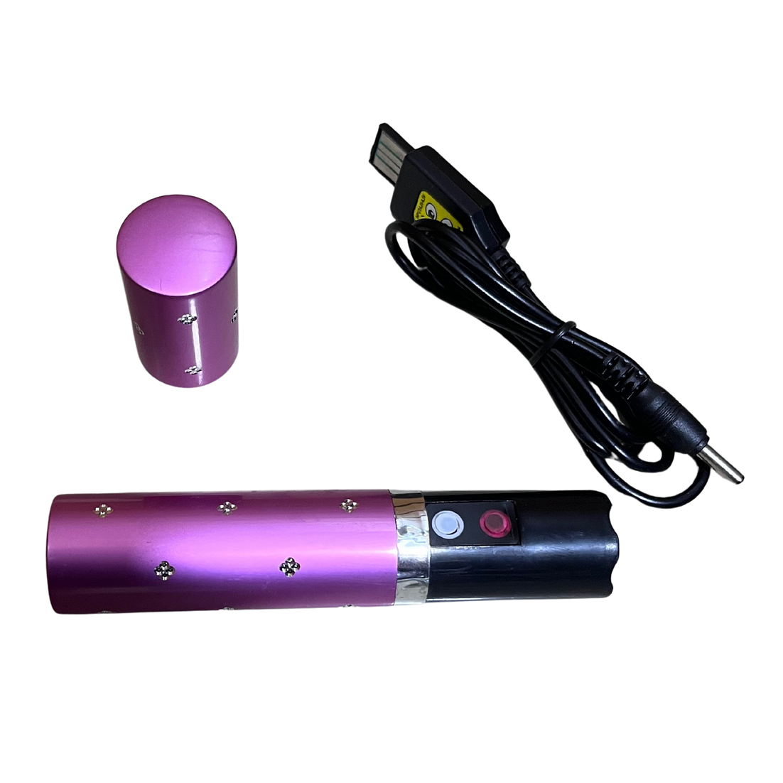 Linterna Electro Shock táctica recargable de alta potencia y alcance 4