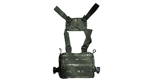 Bolso Táctico Tipo Pechera con Sistema Molle (Camo Verde)