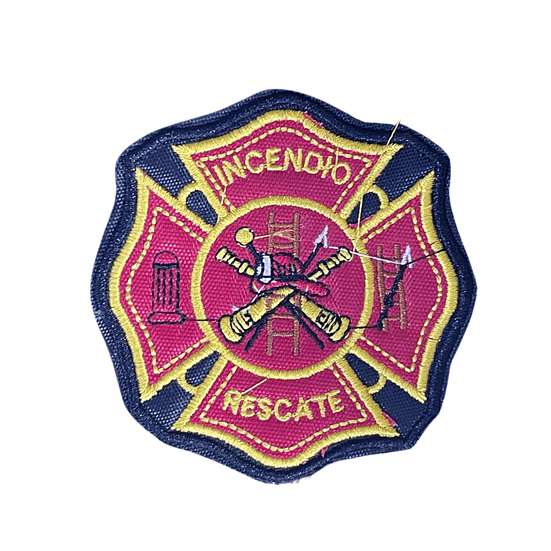 Parche Bordado de Bomberos “Incendio y Rescate” Emblema 1