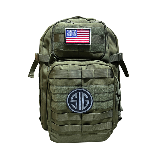 Mochila Táctica Militar Verde – Sistema Molle | Modelo SIG 1