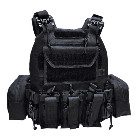 Chaleco Tactico Liberacion Rapida  QR1 Porta Caserina 1