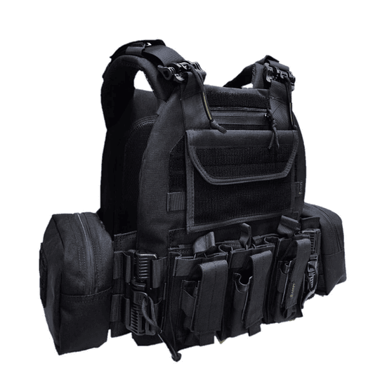 Chaleco Tactico Liberacion Rapida  QR1 Porta Caserina 3