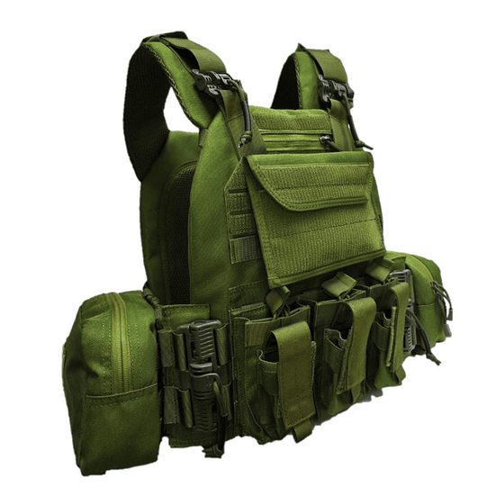 Chaleco Tactico Liberacion Rapida  QR1 Porta Caserina 4