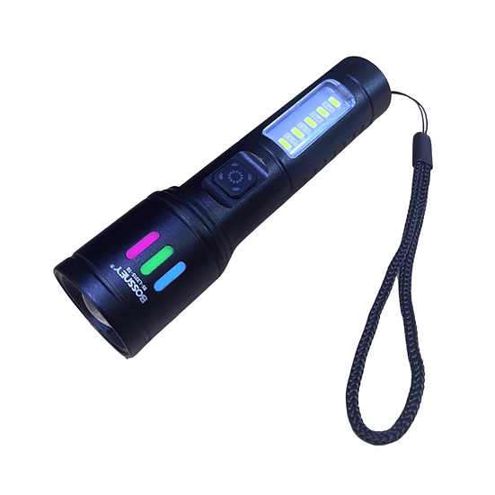 Linterna LED Recargable Largo Alcance Compacta Potente  4