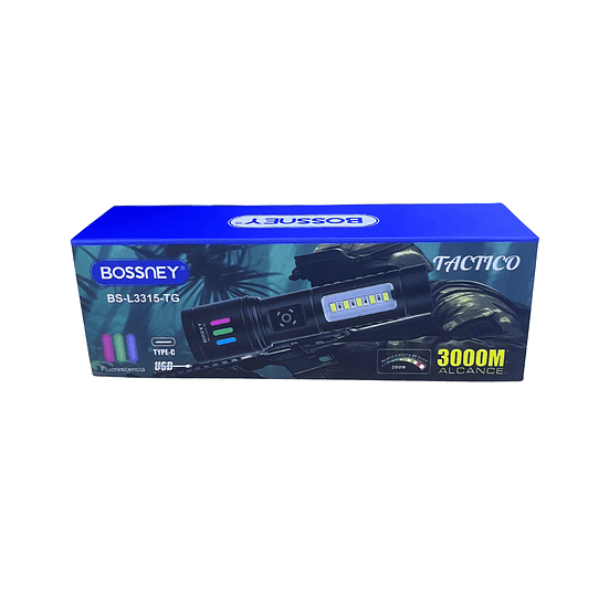 Linterna LED Recargable Largo Alcance Compacta Potente  5