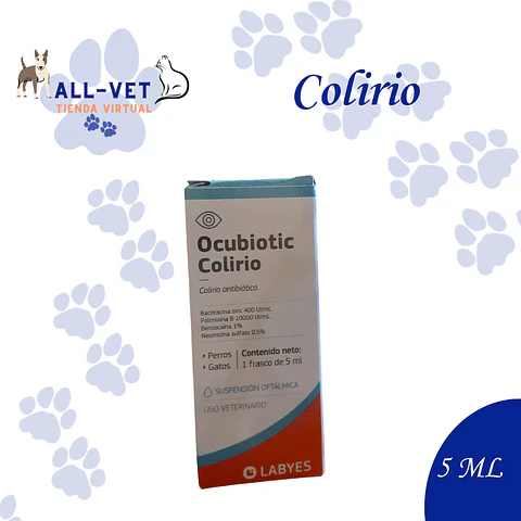 Ocubiotic Colirio  5 ml / Venta con Receta Médica