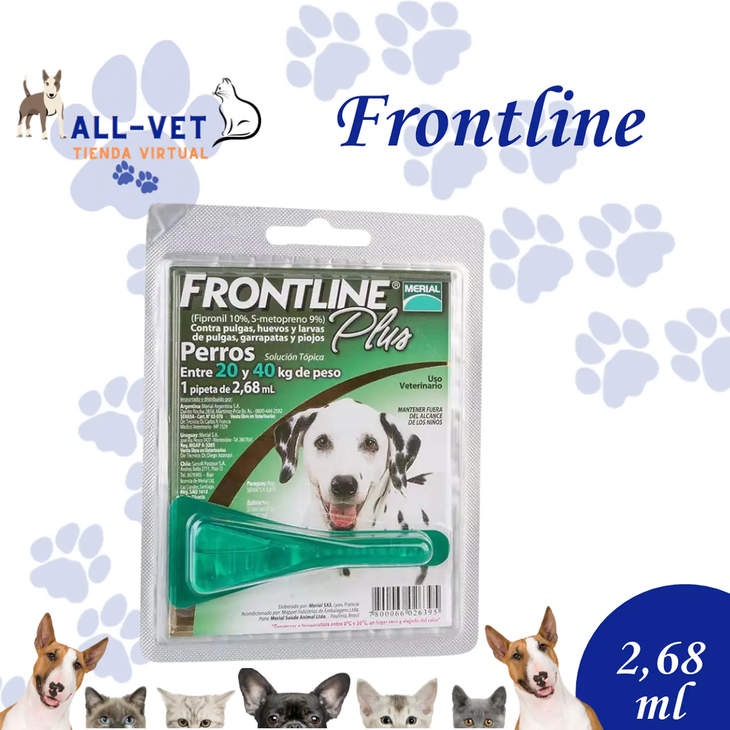 Frontline Plus Perros de 20 y 40 kg 1