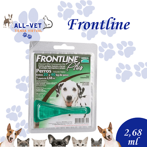 Frontline Plus Perros de 20 y 40 kg