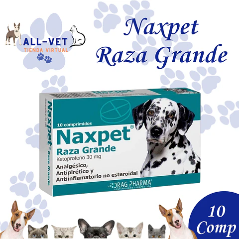Naxpet Raza Grande 30 mg - 10 comprimidos