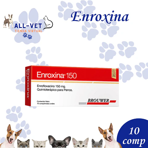 Enroxina 150 mg - 10 Comp.  / Venta con Receta Médica