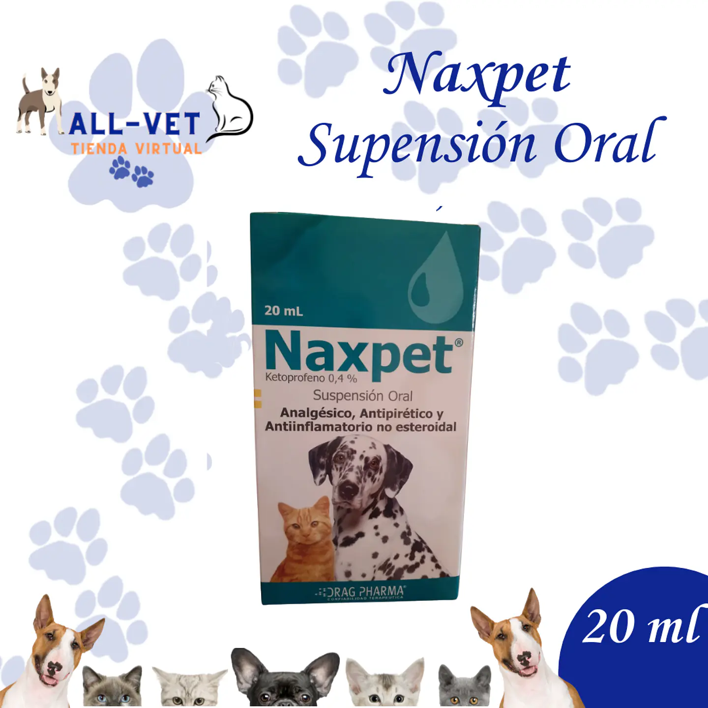 Naxpet 0,4% Suspensión Oral 20 ml 1