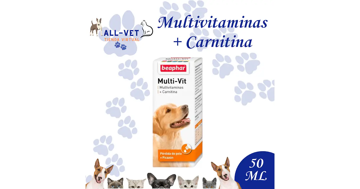 l carnitina para perros Multi - Vit + Carnitina Perros 50 ml
